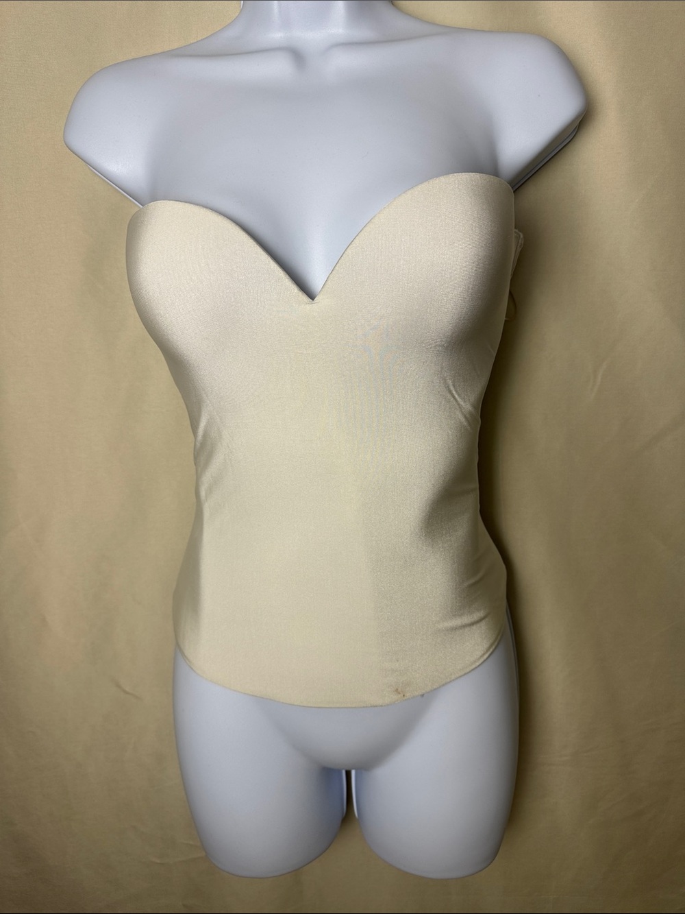 David's Bridal Strapless Sweetheart Bustier in Ivory